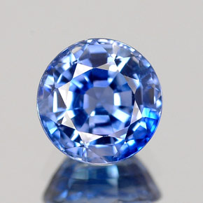 Saphir bleue naturelle coupe roude, 1,83 ct, IF