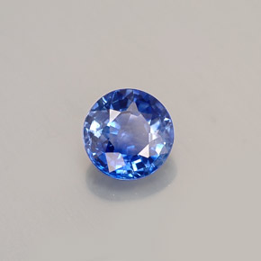 Saphir bleue naturelle coupe roude, 0,93 ct, VS