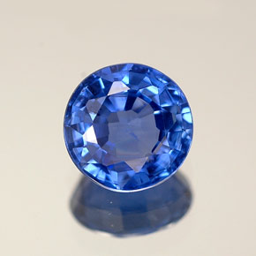Saphir bleue naturelle coupe roude, 0,99 ct, VS