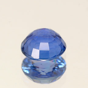 Saphir bleue naturelle coupe roude, 0,99 ct, VS