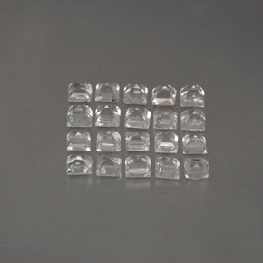 Achetez naturel ct blanc saphir gems, carré, en provenance madagascar chez gemselect. en stock, livraison internationale!