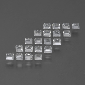 Achetez naturel 1,80ct blanc saphir gems, carré, en provenance madagascar chez gemselect. en stock, livraison internationale!