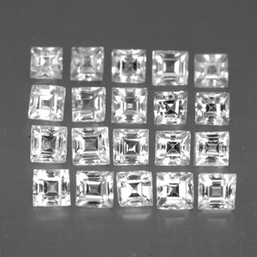 Achetez naturel ct blanc saphir gems, carré, en provenance madagascar chez gemselect. en stock, livraison internationale!