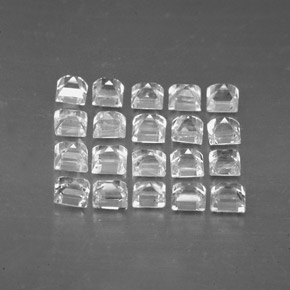 Achetez naturel ct blanc saphir gems, carré, en provenance madagascar chez gemselect. en stock, livraison internationale!