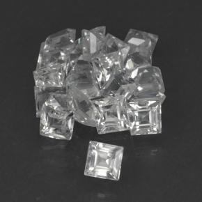 Achetez naturel 1,69ct blanc saphir gems, carré, en provenance madagascar chez gemselect. en stock, livraison internationale!