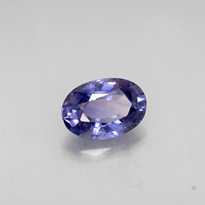 Saphir bleue naturelle coupe ovale, 0,57 ct, VS