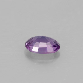 Saphir violet naturelle coupe ovale, 0,57 ct, VVS