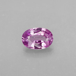 Saphir pourpre naturelle coupe ovale, 0,57 ct, VVS-VS