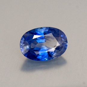Saphir bleue naturelle coupe ovale, 0,95 ct, VS