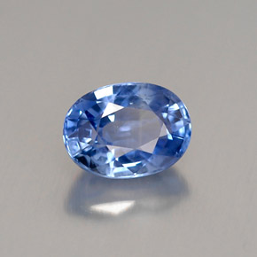 Saphir bleue naturelle coupe ovale, 1,00 ct, VS