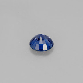 Saphir bleue naturelle coupe roude, 0,55 ct, VS