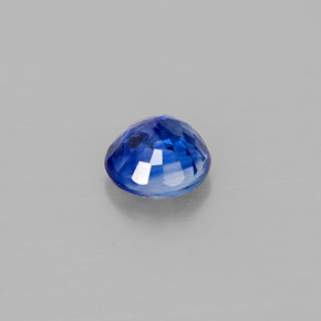 Saphir bleue naturelle coupe roude, 0,60 ct, VS-SI
