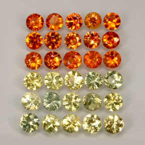 Achetez naturel ct multicolore saphir gems, coupe roude, en provenance tanzanie (songea) chez gemselect. en stock, livraison internationale!
