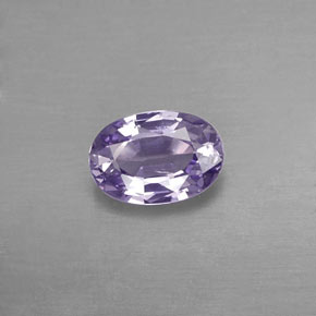 Saphir violet naturelle coupe ovale, 0,57 ct, VVS-VS