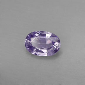 Saphir violet naturelle coupe ovale, 0,57 ct, VVS-VS