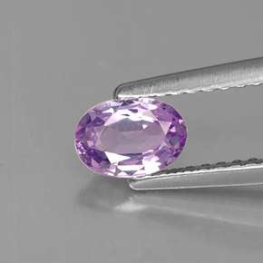 Saphir violet naturelle coupe ovale, 0,61 ct, VVS-VS