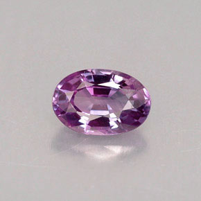 Saphir violet naturelle coupe ovale, 0,63 ct, VVS-VS
