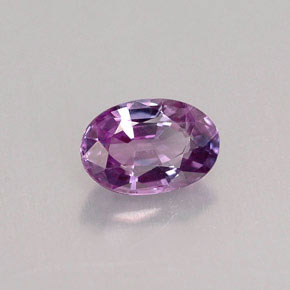Saphir violet naturelle coupe ovale, 0,63 ct, VVS-VS