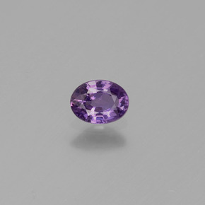 Saphir violet naturelle coupe ovale, 0,42 ct, VVS-VS