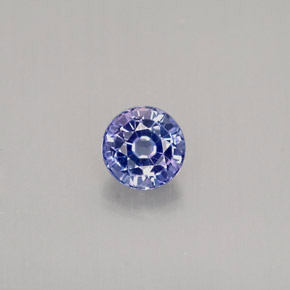 Saphir violet naturelle coupe roude, 0,39 ct, VS