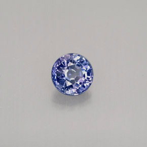 Saphir violet naturelle coupe roude, 0,39 ct, VS