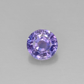 Saphir violet naturelle coupe roude, 0,51 ct, VS