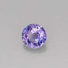 Saphir violet naturelle coupe roude, 0,51 ct, VS