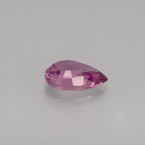 Saphir violet naturelle en forme de poire, 0,52 ct, VVS