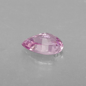 Saphir rose naturelle en forme de poire, 0,54 ct, VVS-VS