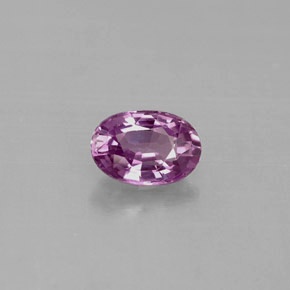 Saphir violet naturelle coupe ovale, 0,63 ct, VVS-VS