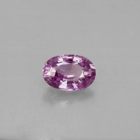 Saphir violet naturelle coupe ovale, 0,63 ct, VVS-VS