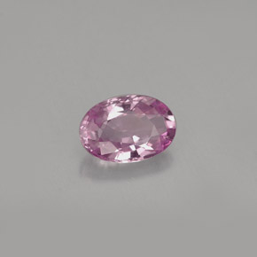 Saphir violet naturelle coupe ovale, 0,63 ct, VVS