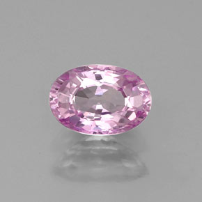 Saphir violet naturelle coupe ovale, 0,66 ct, VVS