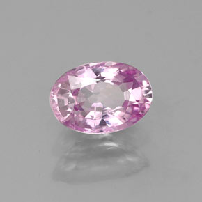 Saphir violet naturelle coupe ovale, 0,66 ct, VVS