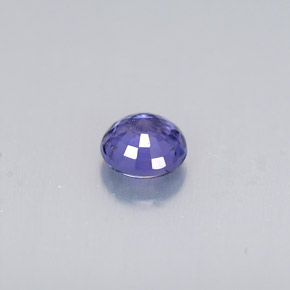 Saphir bleue naturelle coupe roude, 0,43 ct, VS