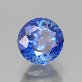 Saphir bleue naturelle coupe roude, 1,22 ct, VVS-VS