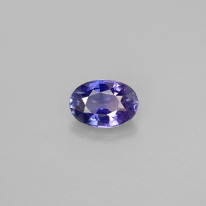 Saphir violet naturelle coupe ovale, 0,59 ct, VS