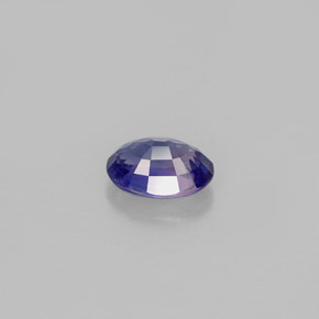 Saphir violet naturelle coupe ovale, 0,59 ct, VS