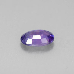 Saphir violet naturelle coupe ovale, 0,48 ct, VS