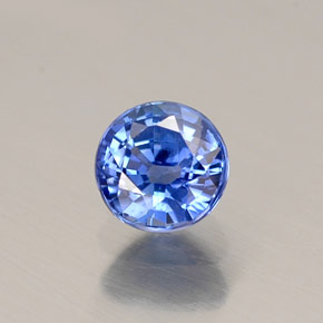 Saphir bleue naturelle coupe roude, 0,54 ct, VS