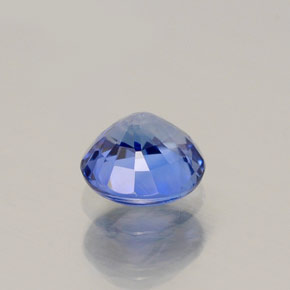 Saphir bleue naturelle coupe roude, 0,54 ct, VS
