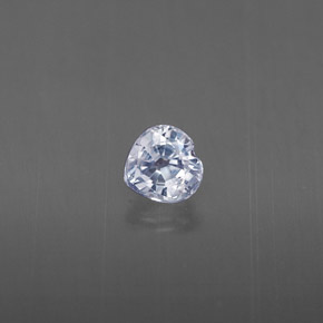 Saphir bleue naturelle forme de coeur, 0,32 ct, VS-SI