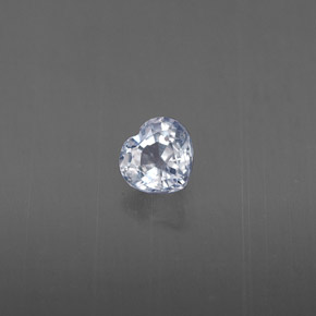 Saphir bleue naturelle forme de coeur, 0,32 ct, VS-SI