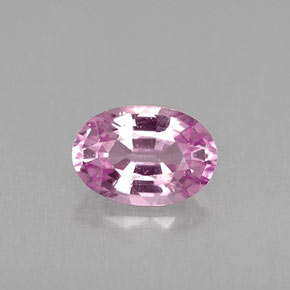 Saphir rose naturelle coupe ovale, 0,60 ct, VVS-VS
