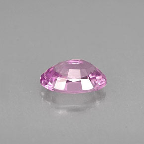 Saphir rose naturelle coupe ovale, 0,60 ct, VVS-VS