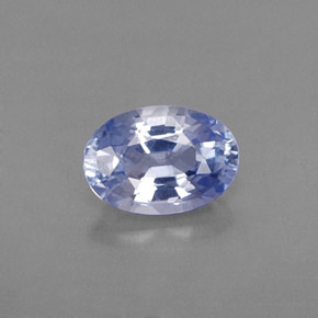 Saphir bleue naturelle coupe ovale, 0,59 ct, VS