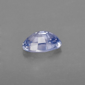 Saphir bleue naturelle coupe ovale, 0,59 ct, VS