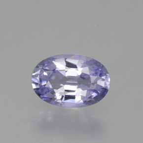 Saphir bleue naturelle coupe ovale, 0,58 ct, VVS-VS