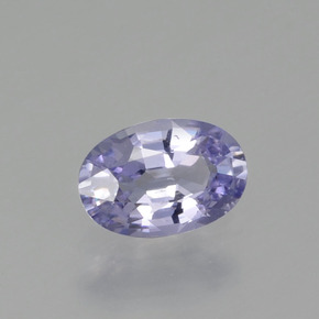 Saphir bleue naturelle coupe ovale, 0,58 ct, VVS-VS