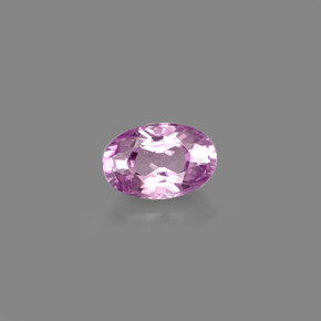 Saphir violet naturelle coupe ovale, 0,61 ct, VVS-VS